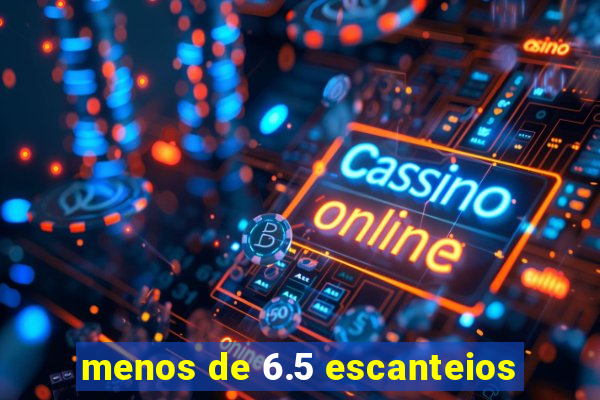 menos de 6.5 escanteios