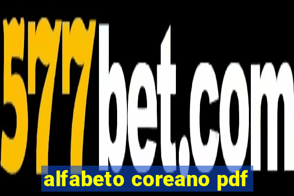 alfabeto coreano pdf