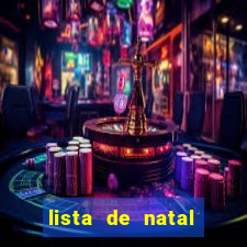 lista de natal para imprimir