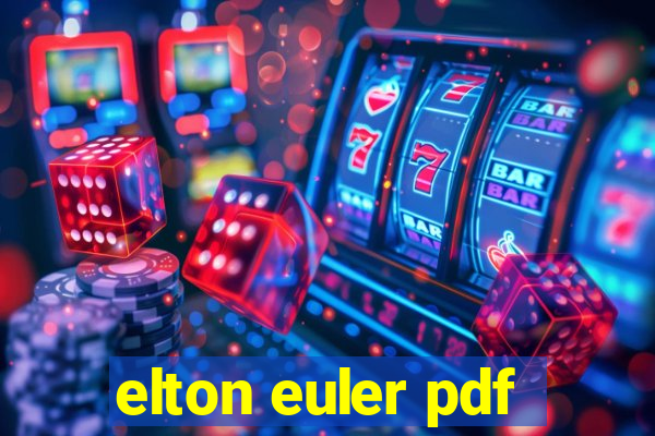 elton euler pdf