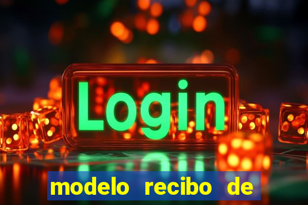 modelo recibo de pagamento word