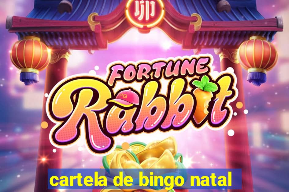 cartela de bingo natal