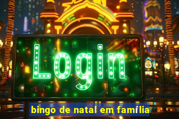 bingo de natal em família