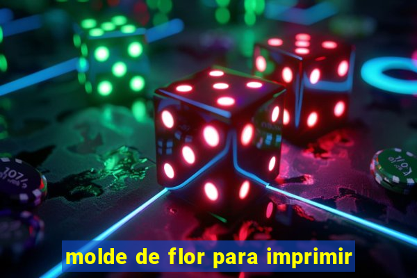 molde de flor para imprimir