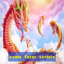 como fazer sorteio de cores online