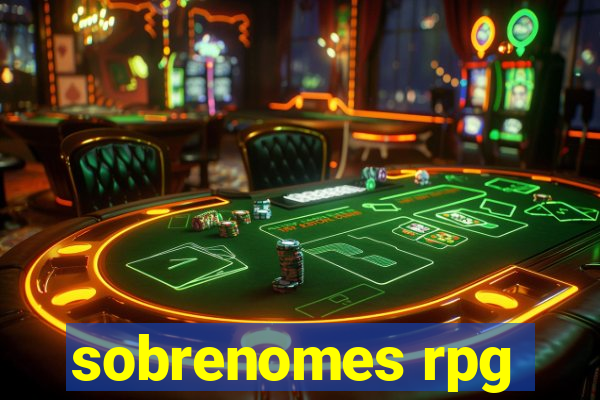 sobrenomes rpg