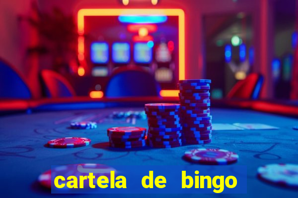 cartela de bingo cha de panela